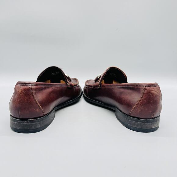 Cole Haan Shoes Mens 8.5 Brown Leather Vtg Air Bit Loafer Casual Preppy 90s main image 6